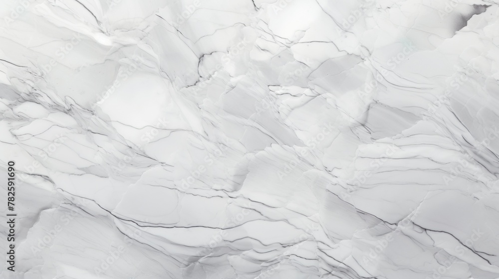 Fototapeta premium This image showcases a pure white marble background with light veining, perfect for a clean and minimalist design