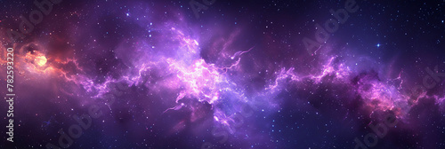 purple nebula starry background wallpaper