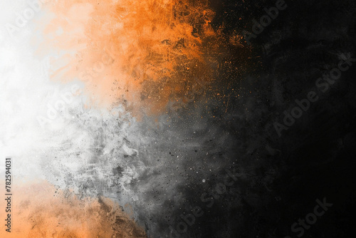 black and orange background - Generative AI © Андрей Катаев