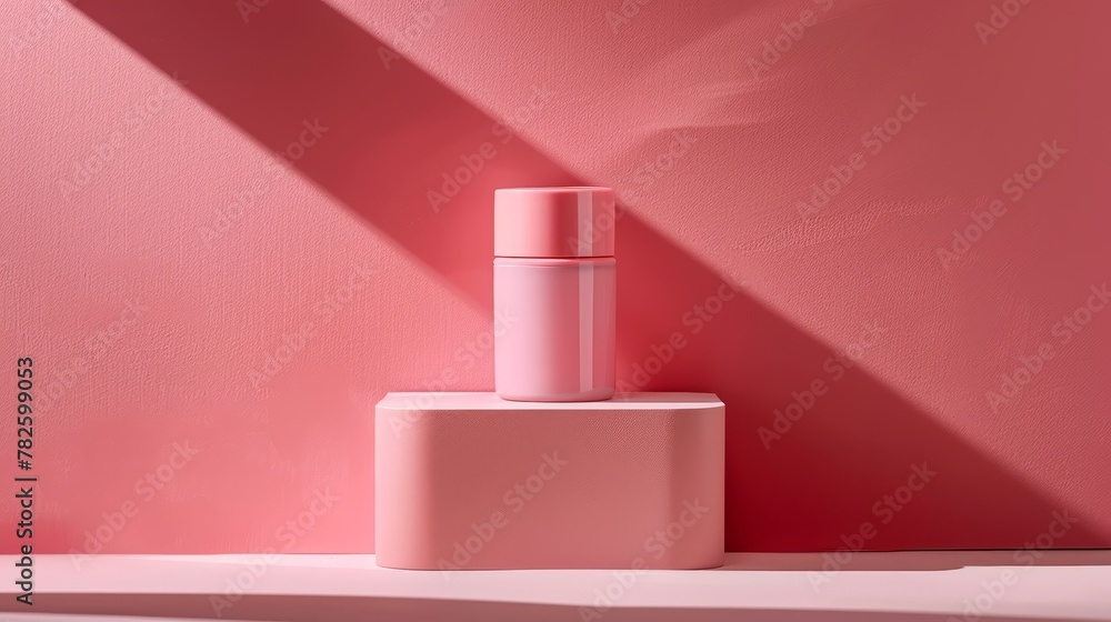 A minimalist representation of one cosmetic product A minimalist representation of one cosmetic product
