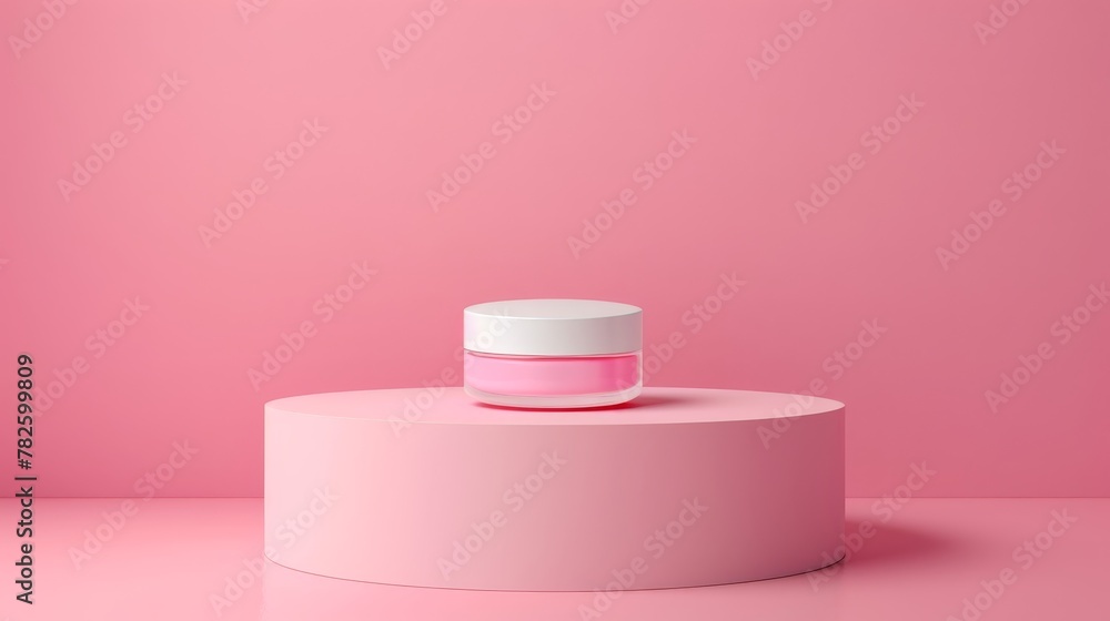 A minimalist representation of one cosmetic product A minimalist representation of one cosmetic product