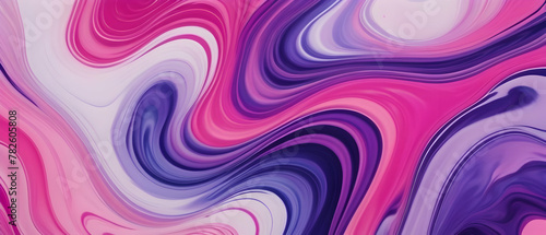 Vivid abstract pink and purple swirling textures fluid art pattern background 