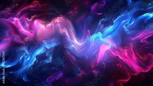 Saturated with intense neon colors this abstract background is sure to make a statement. photo