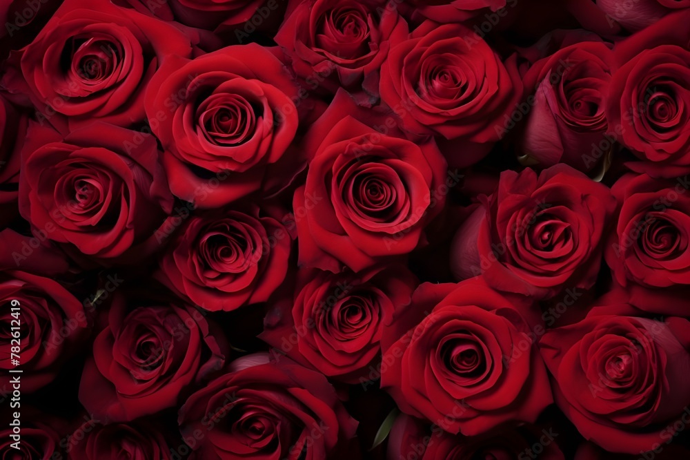 Amidst the Floral Splendor: A Tapestry of Ruby Red Ros Amidst the Floral Splendor: A Tapestry of Ruby Red Ros