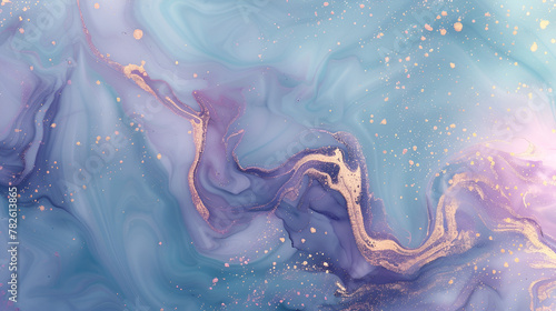 textura fondo de pintura abstracta mezca de colores pastel textura de liquido con destellos dorados imagen de fondo copy space arte y artístico  photo