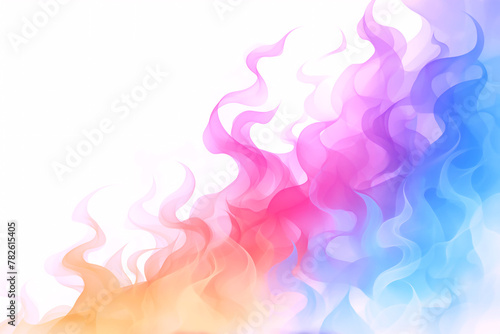 カラフルな色で燃え盛る炎の背景