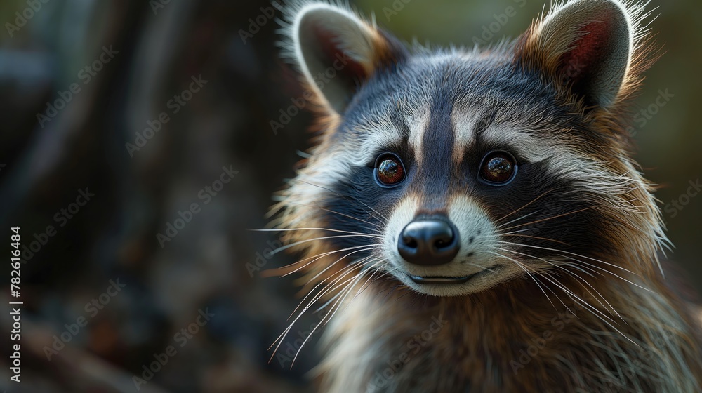 Fototapeta premium little raccoon. Created with Generative AI.