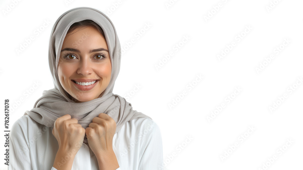 Arab business woman shows passion for work targets and achievements Arab business woman shows passion for work targets and achievements