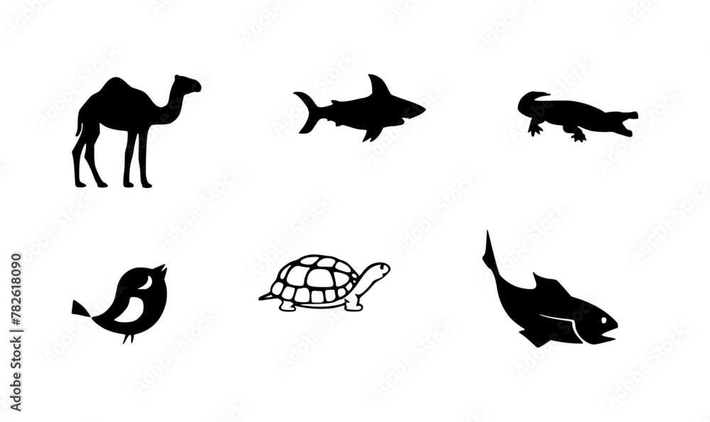 Animals Vectors Icon Set