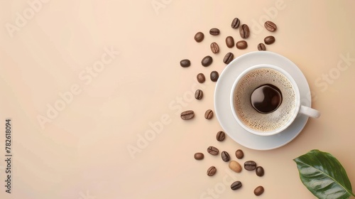 International Coffee Day concept. Copy space