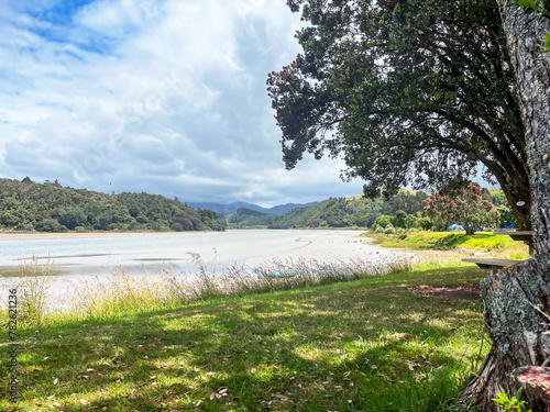  A Serene View of the Otahu River in Whangamata, Inviting Visitors to Relax and Immerse Themselves in the Natural Beauty of the Surroundings