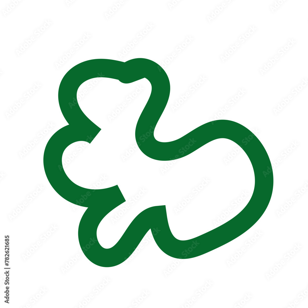 Abstract green lines vector Abstract green lines vector