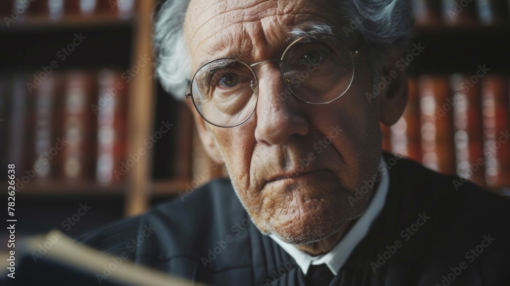 The trating gaze of a senior judge captures the essence of their vast knowledge and experience a symbol of the firm and wise hand of justice. . The trating gaze of a senior judge captures the essence of their vast knowledge and experience a symbol of the firm and wise hand of justice. .