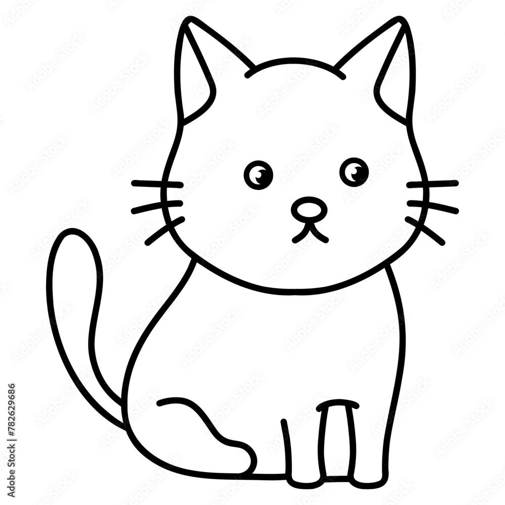 cat kitten cartoon coloring book cat kitten cartoon coloring book