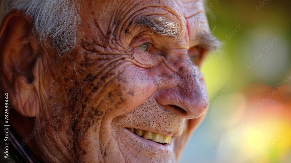 Despite the greying hair the creases formed by his laughter remain as a constant reminder of a life welllived and enjoyed. .