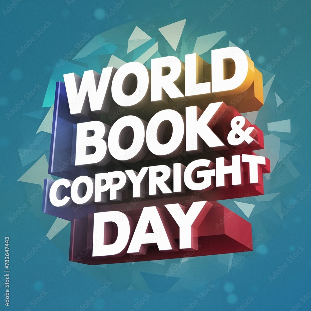 Obraz premium World book and copyright day 