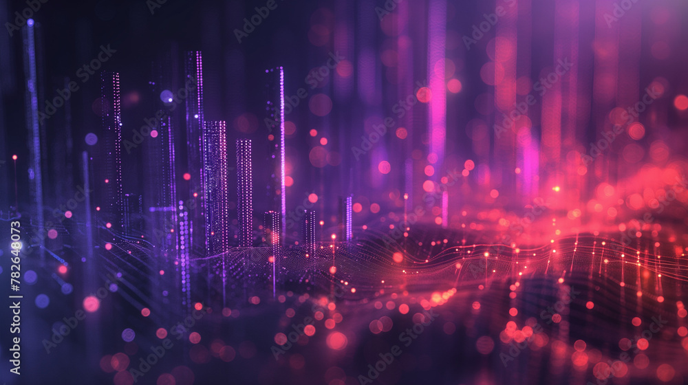 dark background with purple elements. should present analytics, real estate, data. dark background with purple elements. should present analytics, real estate, data.