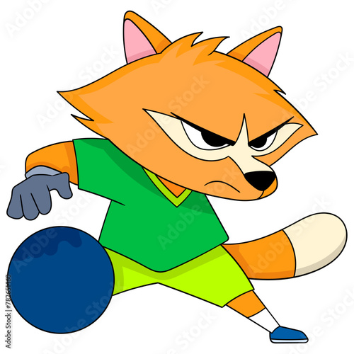 Weasel is seriously playing soccer as a goalkeeper