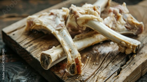 Traditionally a lamb's bone, symbolizing the sacrifice offered in ancient times. Vegetarian alternatives are also used photo