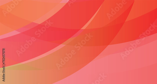 abstract red and orange and pink geometric waves banner