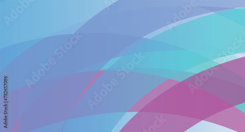 abstract banner of geometric waves of blue and light blue and lilac colors © jose
