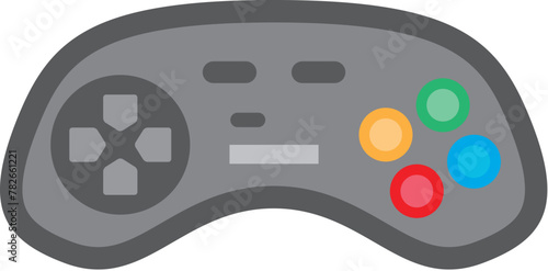 Flat style game remote control
