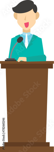 Flat style orator