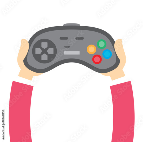 Flat style game remote control