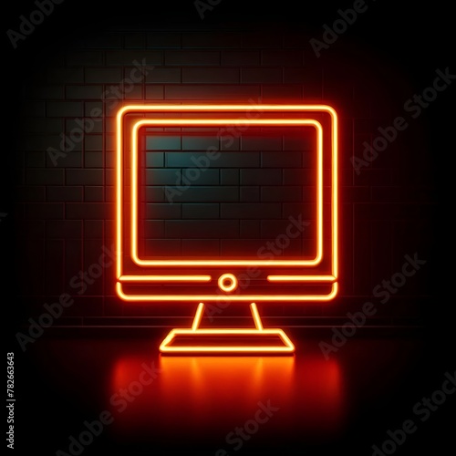 Neon Orange Monitor