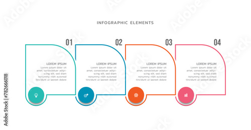 Vector infographics business template design