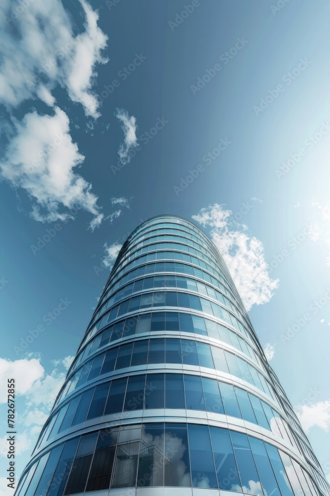 modern office building with sky modern office building with sky