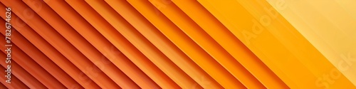 Detailed view of vibrant orange and yellow diagonal stripes on a modern banner background