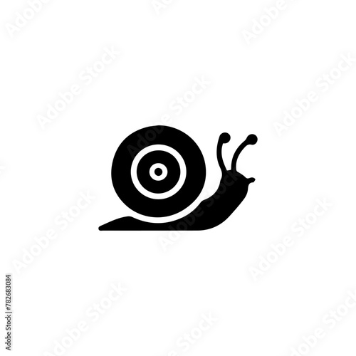 Snail  Silhouette Icon. Slug in Shell Crawl Pictogram. Helix Slow, Cute Escargot Moving. Slimy Eatable Spiral Mollusk Symbol Collection. Wildlife Concept. Isolated Vector Illustration.