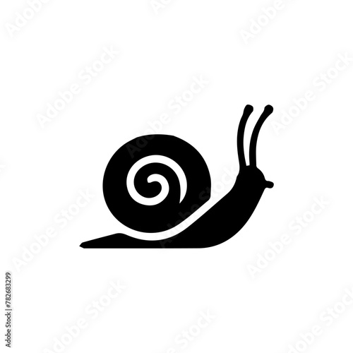 Snail  Silhouette Icon. Slug in Shell Crawl Pictogram. Helix Slow, Cute Escargot Moving. Slimy Eatable Spiral Mollusk Symbol Collection. Wildlife Concept. Isolated Vector Illustration.