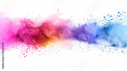 Holi color background on a black background © agus