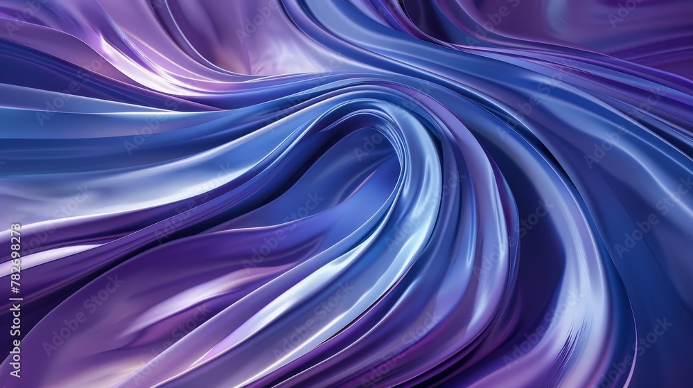 Flowing curves in a symphony of blue and purple, setting the stage for a wave of modern aesthetics Flowing curves in a symphony of blue and purple, setting the stage for a wave of modern aesthetics