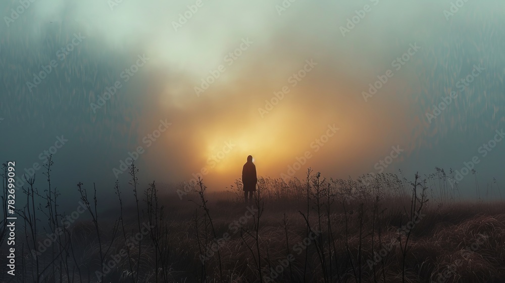 Moody grainy gradient effect for evocative storytelling Moody grainy gradient effect for evocative storytelling