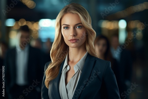 Wallpaper Mural A corporate woman providing leadership and guidance Torontodigital.ca