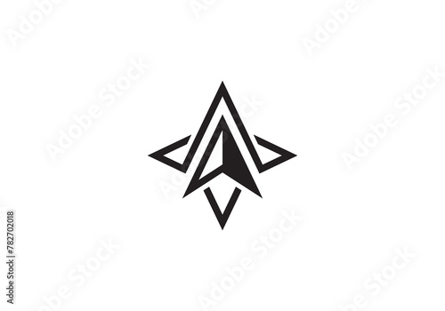 north star logo vector icon design