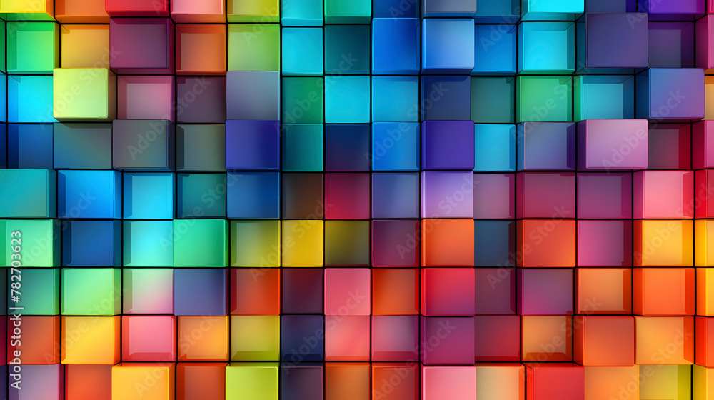 Digital color mosaic square abstract graphic poster web page PPT background Digital color mosaic square abstract graphic poster web page PPT background