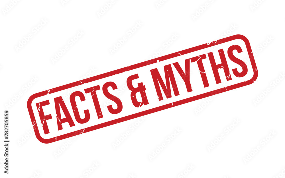 Red Facts & Myths Rubber Stamp Seal Vector Red Facts & Myths Rubber Stamp Seal Vector