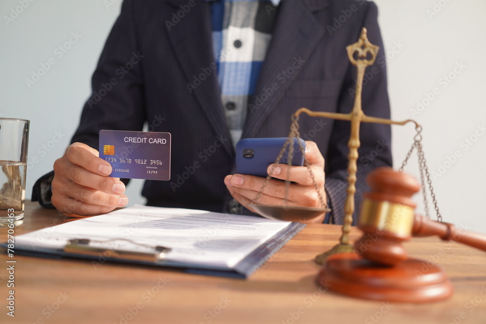 Male lawyer, skilled in jurisprudence, navigates legal matters, drafting contracts, advising clients, representing in court. Law ensures justice, balancing rights and responsibilities Male lawyer, skilled in jurisprudence, navigates legal matters, drafting contracts, advising clients, representing in court. Law ensures justice, balancing rights and responsibilities