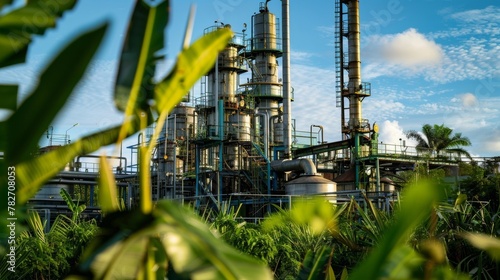 Against the backdrop of the thick vibrant canopy the biofuel refinery stands as a beacon of hope for a cleaner more sustainable future. The facilitys commitment to purity and environmental .