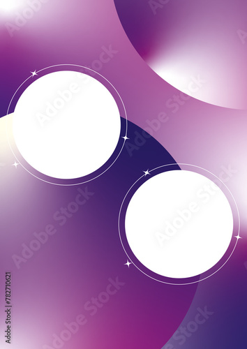 Purple minimalist style cover template with simple shapes, frame, modern design for social media. abstract purple background with place for text or image, in high quality.