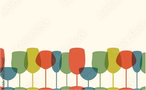 ワイン　グラス　背景