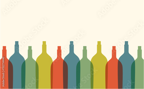 ワイン　ボトル　背景