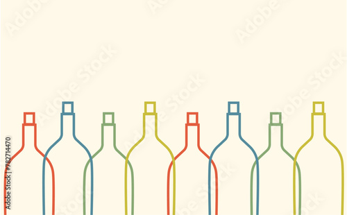 ワイン　ボトル　背景