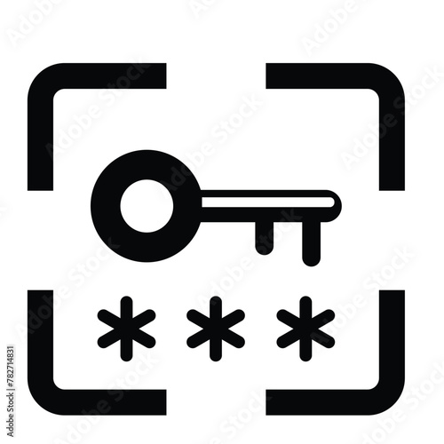 Password, key, protection, security icon