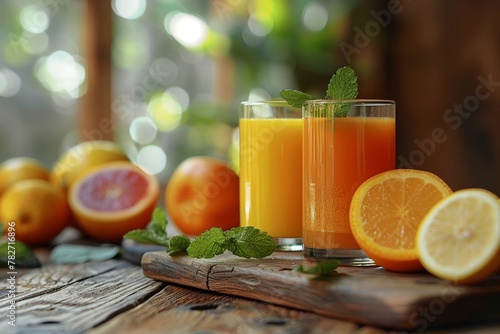 Freshly squeezed juices and lemonades