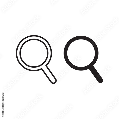 search vector icon. search symbol flat illustration for web and app..eps